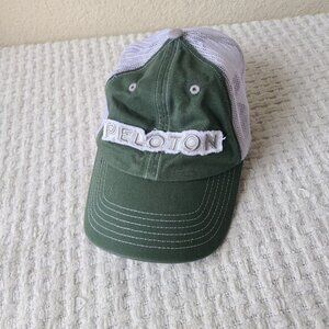 Peloton Distressed Green Trucker Hat One Size Fits Most